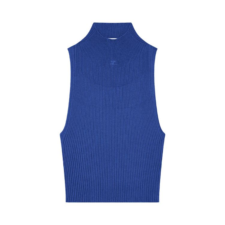 

Топ Courrèges Mockneck Light Rib Top, Sapphire