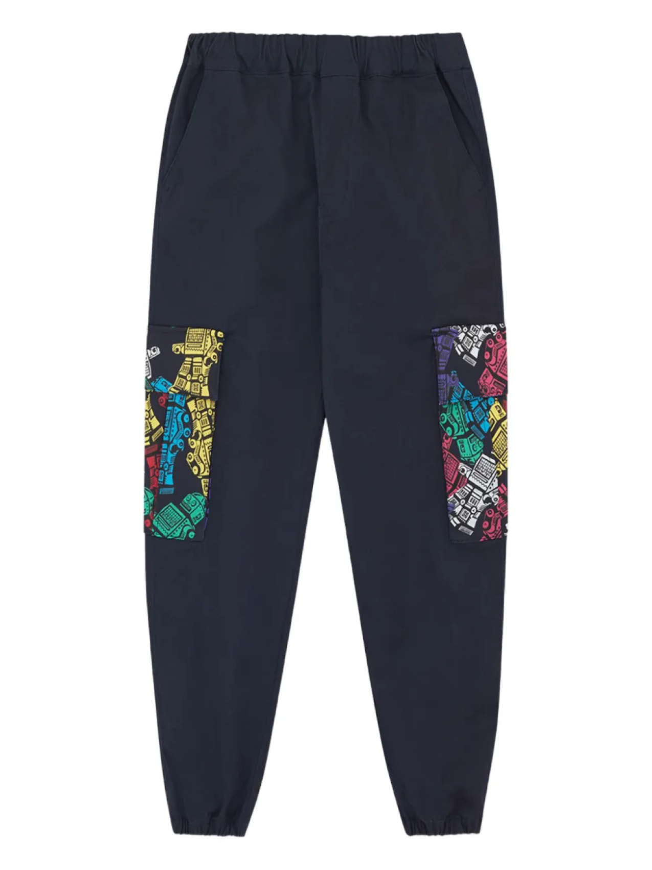 

Брюки-карго с роботизированным принтом Billionaire Boys Club Kids, синий