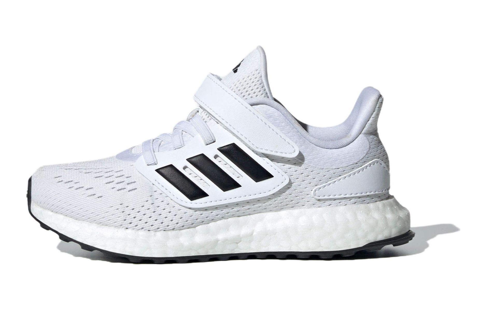 

Кроссовки для бега Pure Boost Cushioning, износостойкие, легкие, с низким верхом, с амортизацией, детские Adidas, белый/черный