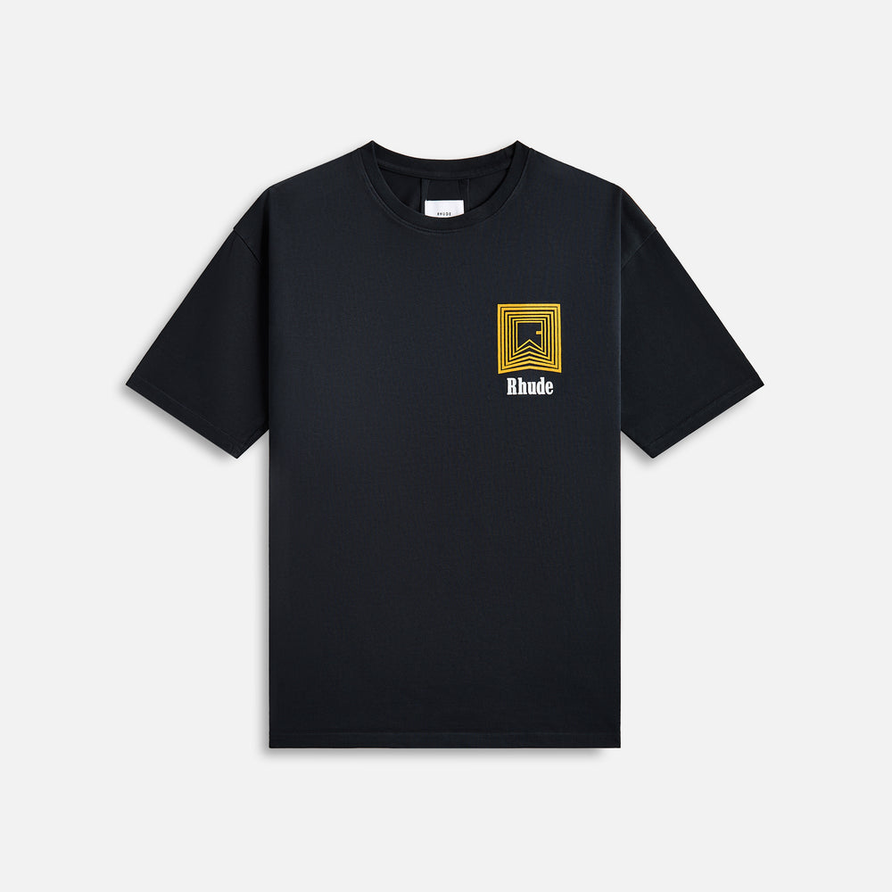 

Футболка Rhude Chevron Logo Repeat Tee, цвет Vintage Black