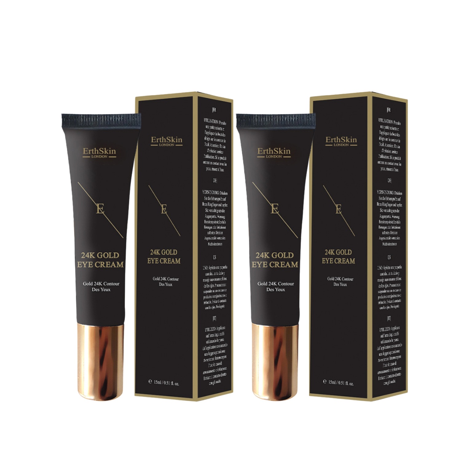 Набор ErthSkin London — Gold augencreme duo , количество 1 шт., 15 мл — фото 4