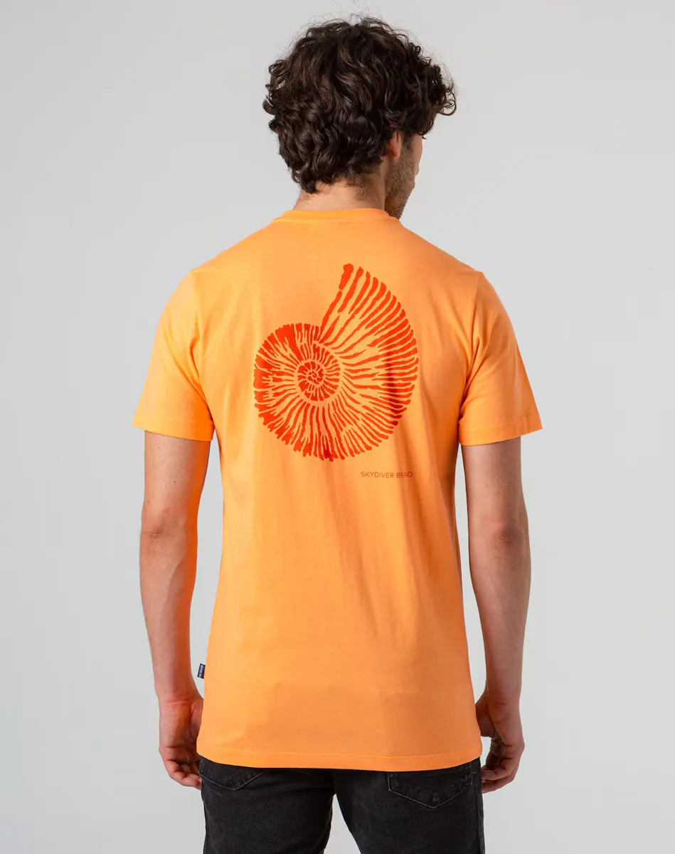 

Мужская оранжевая футболка с короткими рукавами Skydiver, оранжевый