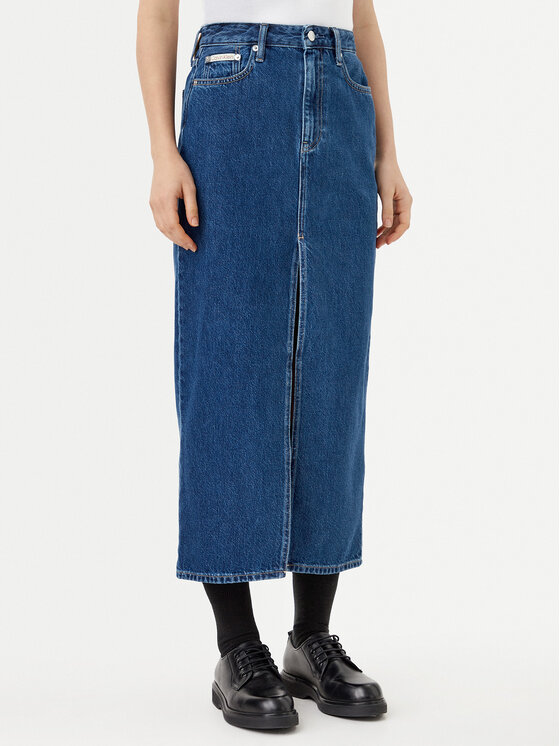 

Юбка из денима прямого кроя J20J224531 Calvin Klein Jeans, синий