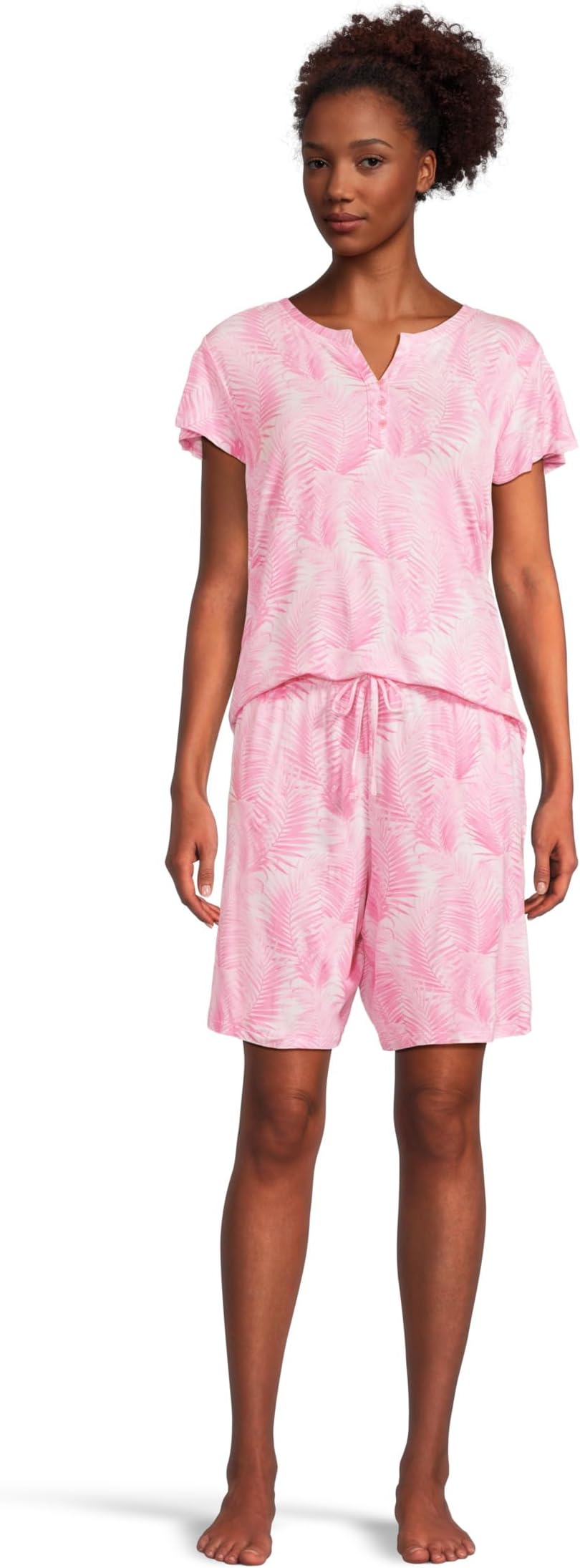 

Пижама Tommy Bahama Short Sleeve Bermuda Pajama Set, цвет Pink Floral
