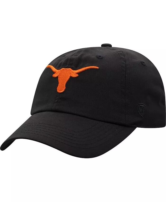 

Мужская черная регулируемая шляпа Texas Longhorns со штапиками Top Of The World, черный