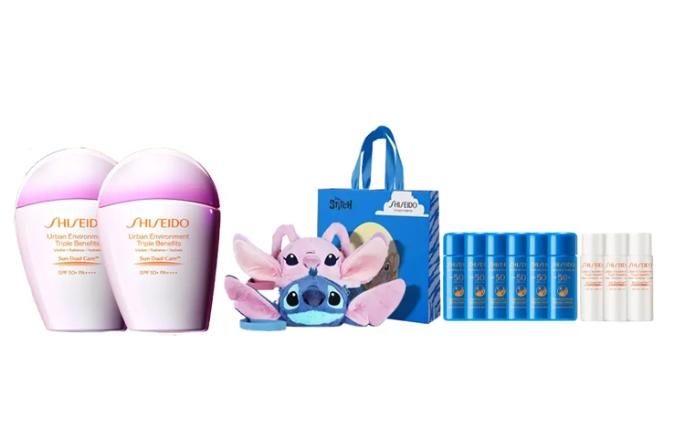 SHISEIDO ZISHENGTANG Blue Chubby Pink Chubby новый солнцезащитный набор от Xinyang солнцезащитный уход за кожей UV защита 2 бутылки — фото 4
