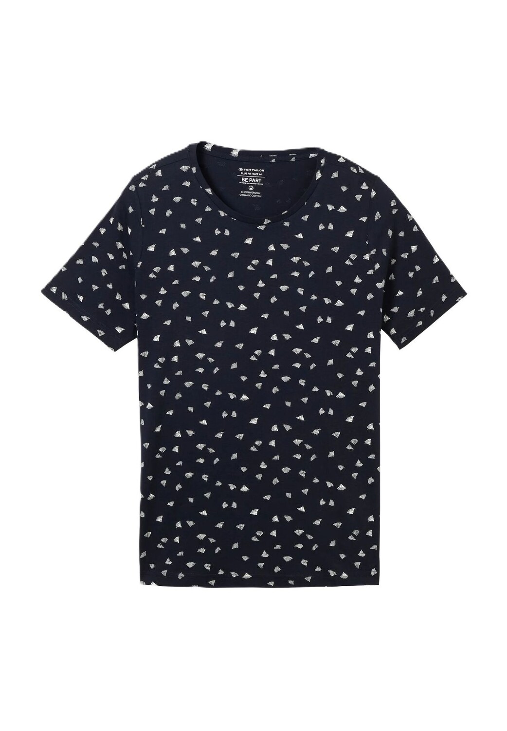 

Футболка, хлопок, женская TOM TAILOR plus, цвет 34749 Navy Minima
