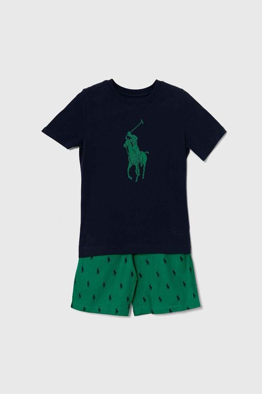 

Polo Ralph Lauren Детская хлопковая пижама, зеленый