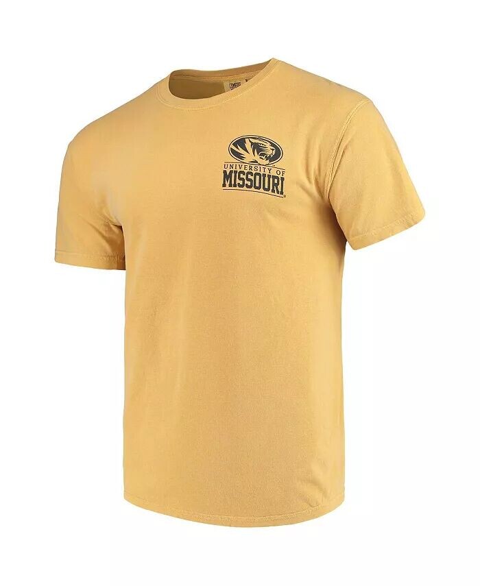 

Мужская золотая футболка Missouri Tigers Comfort Colors Campus Icon Image One