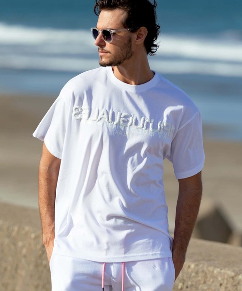 

1PIU1UGUALE3 RELAX Футболка шелковая с коротким рукавом и вышитым логотипом, 1PIU1UGUALE3 RELAX, белый