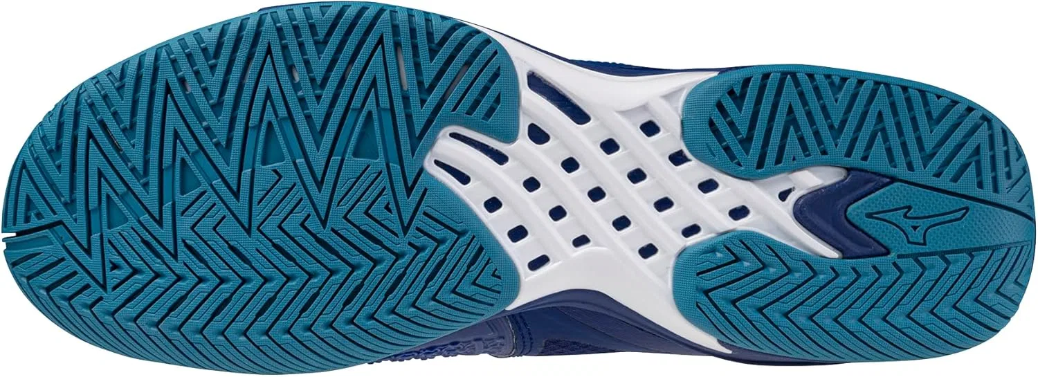 Кроссовки мужские Mizuno Wave Exceed Tour 6 All Court, Bellwether Blue-white — фото 2