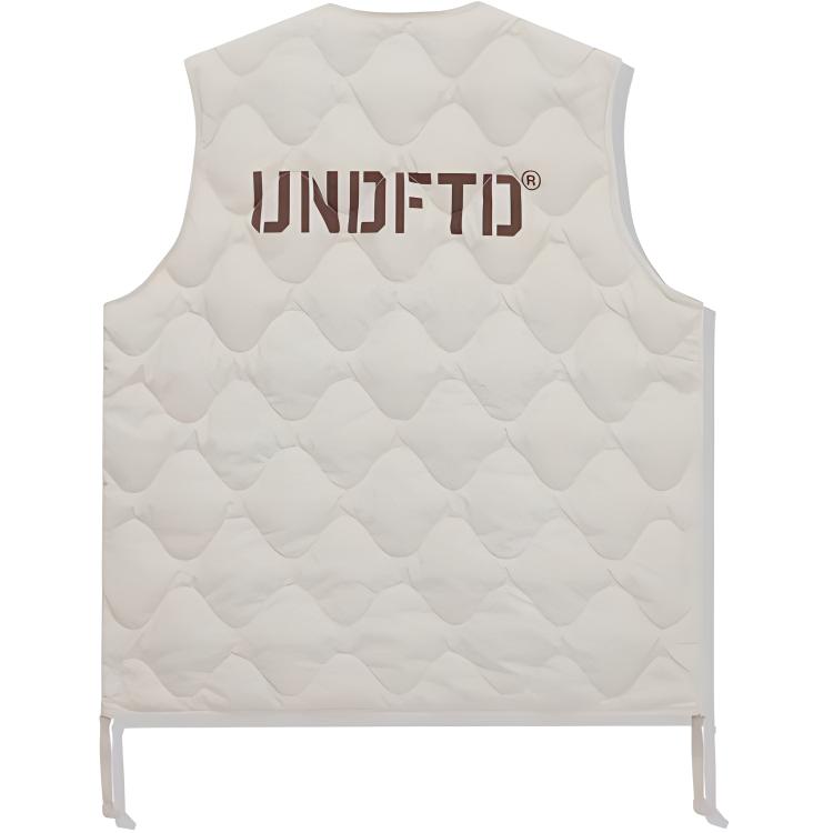 

UNDEFEATED Пуховая жилетка унисекс, Milk White