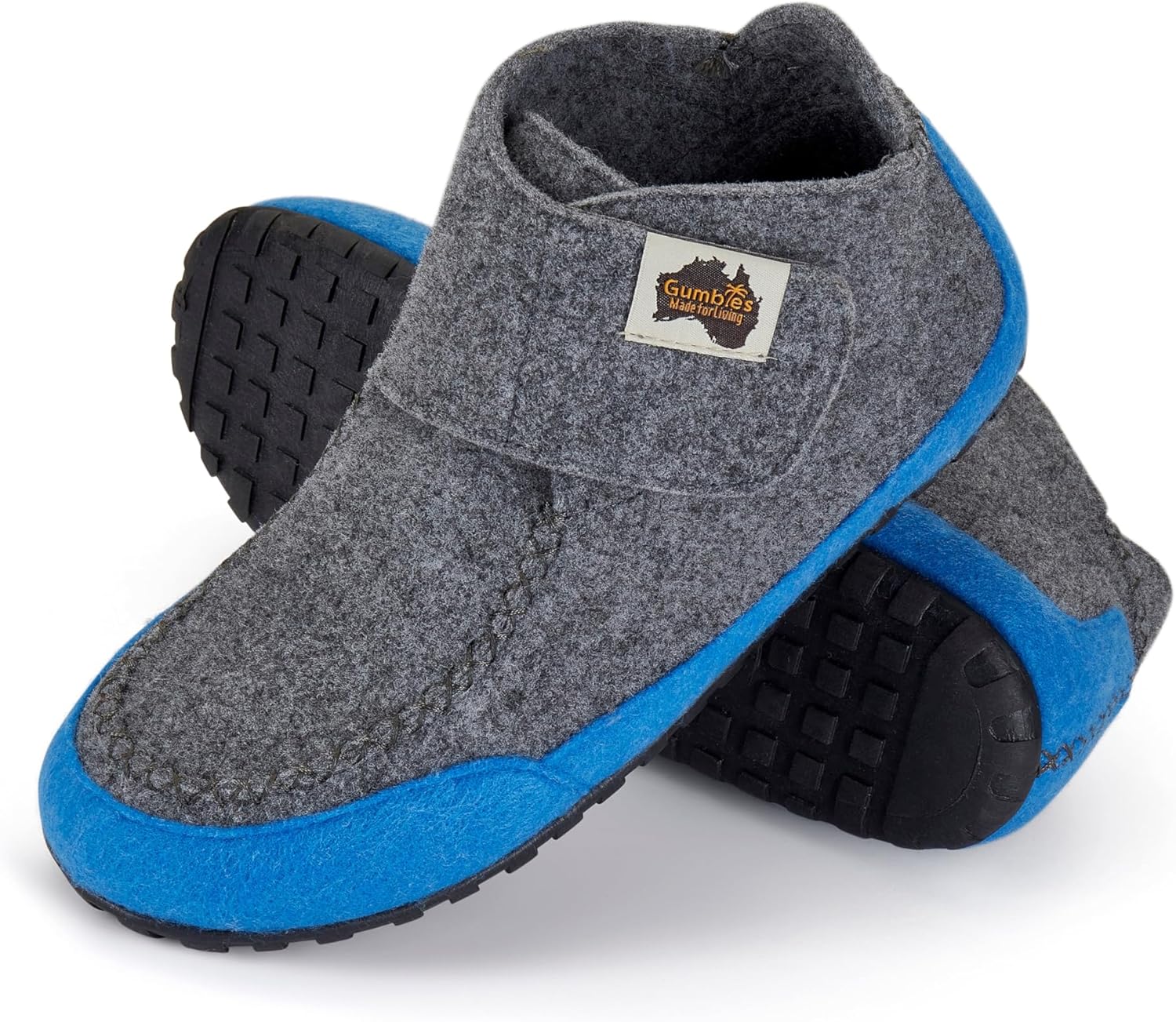 

Тапочки Gumbies Quokka для дома и улицы, легкое надевание, выполнены из переработанных материалов, идея подарка для мужчин и женщин, синий/серый