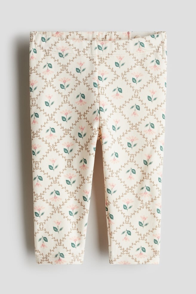 

Хлопковые леггинсы H&M, мультиколор