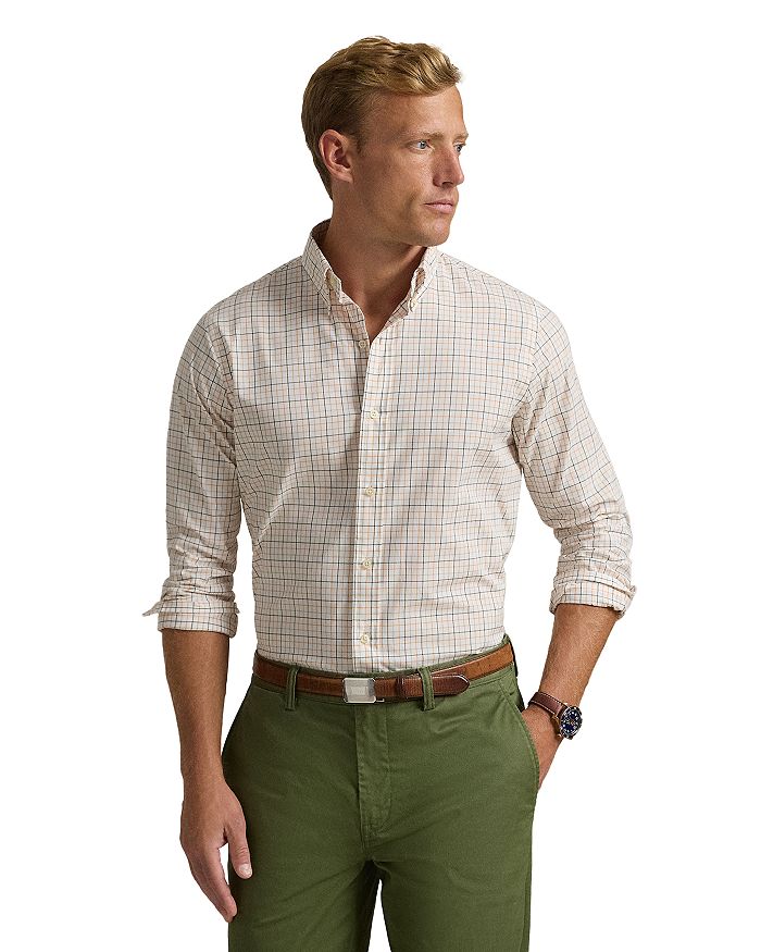 

Рубашка классического кроя из поплина Tattersall Polo Ralph Lauren, мультиколор