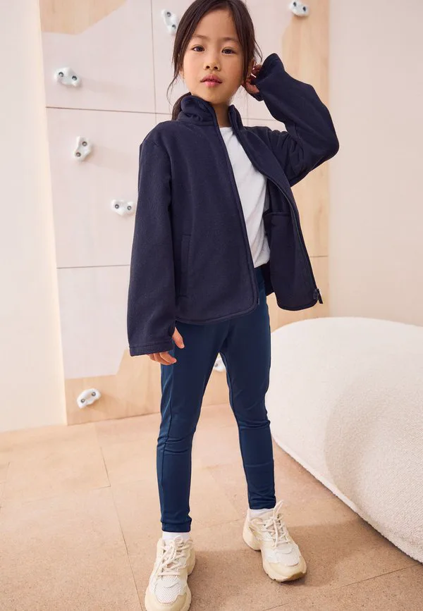 Куртка из флиса стандартного кроя на молнии с карманами Next, Navy Blue