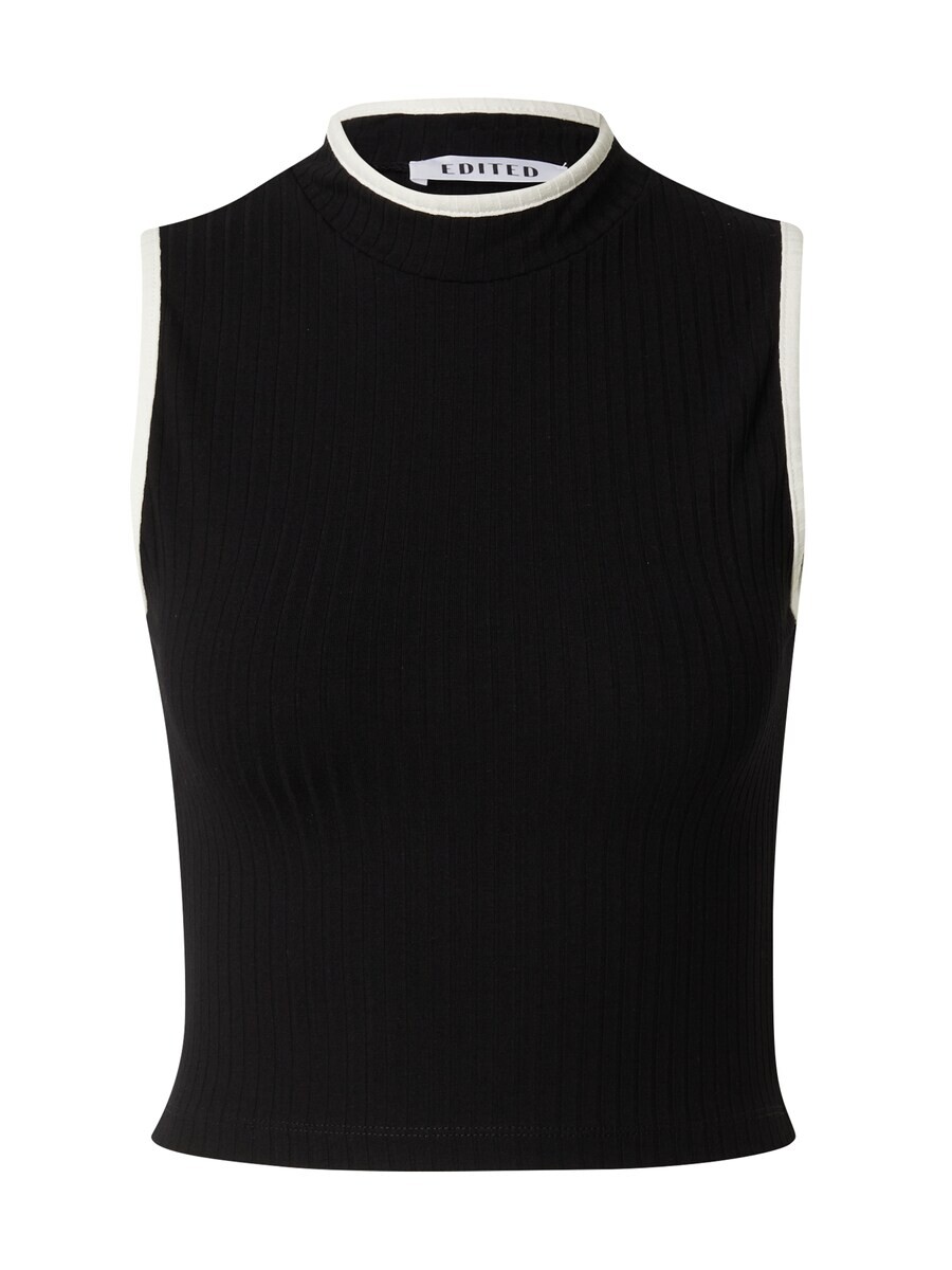 

Классический топ EDITED Shirt Kaori, черный/белый