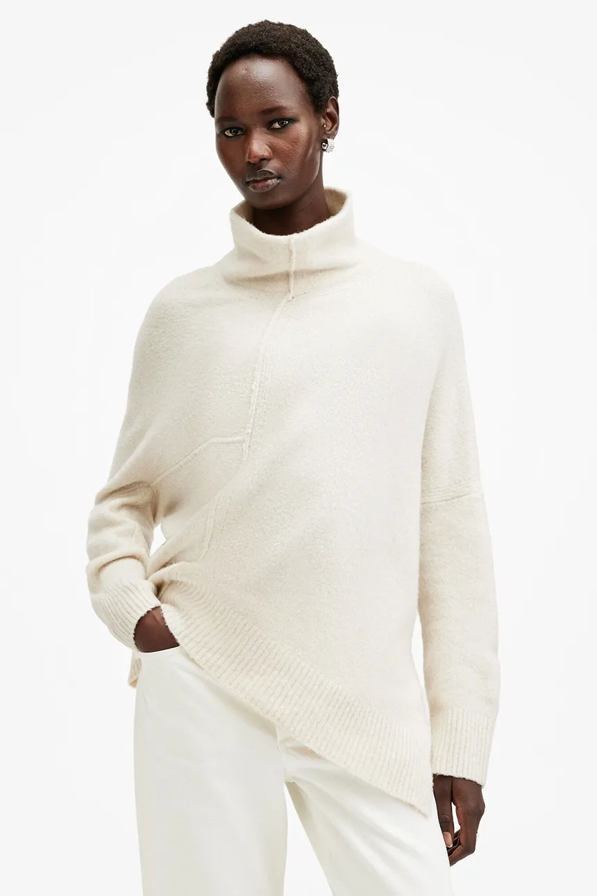 

LOCK ROLL шерстяной свитер AllSaints, белый