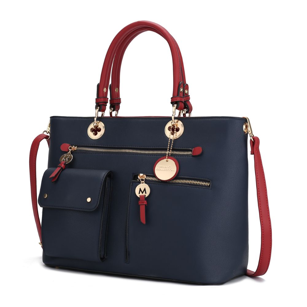 

Сумка-портфель Julia с несколькими карманами MKF Collection By Mia K., цвет navy-wine, Красный, Сумка-портфель Julia с несколькими карманами MKF Collection By Mia K., цвет navy-wine