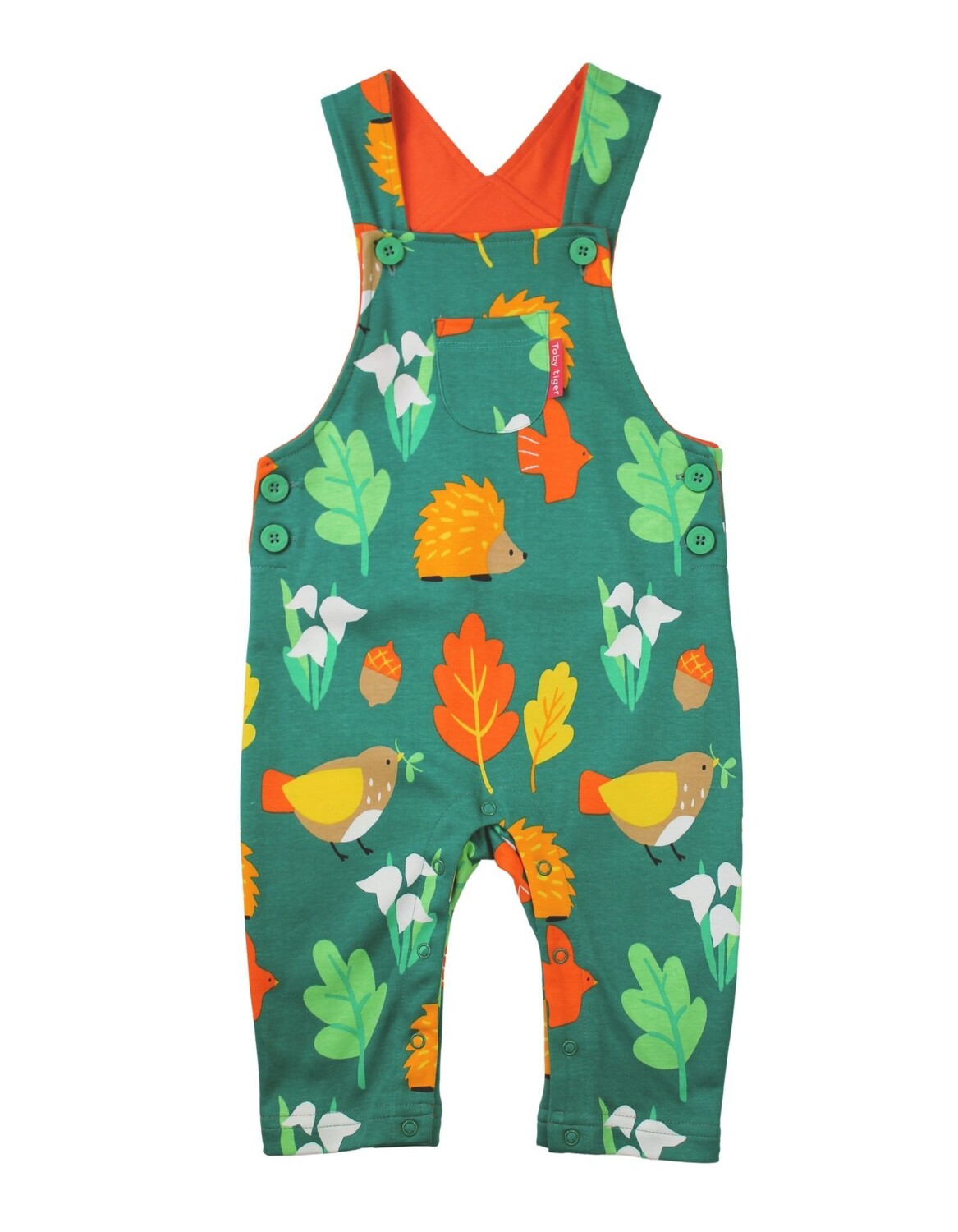 

Тканевые брюки Toby Tiger Latz mit Herbst Print, зеленый
