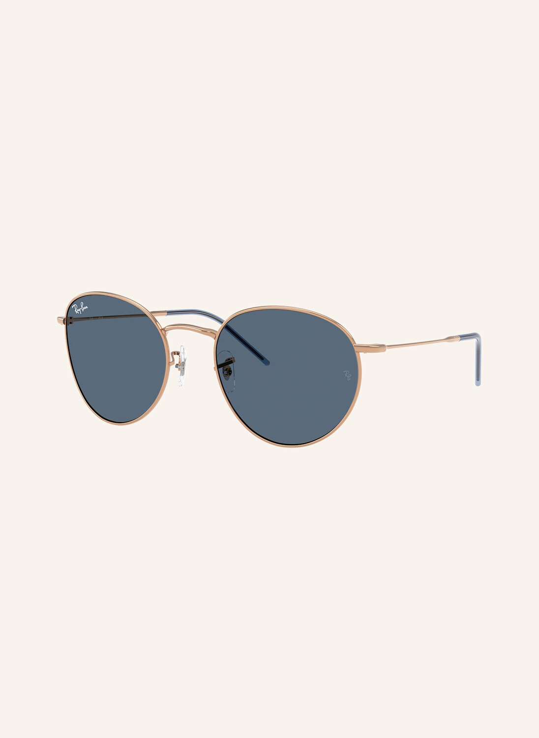 

Солнцезащитные очки rb0103s круглые реверс Ray-Ban, цвет 92023A - ROSEGOLD/BLAU