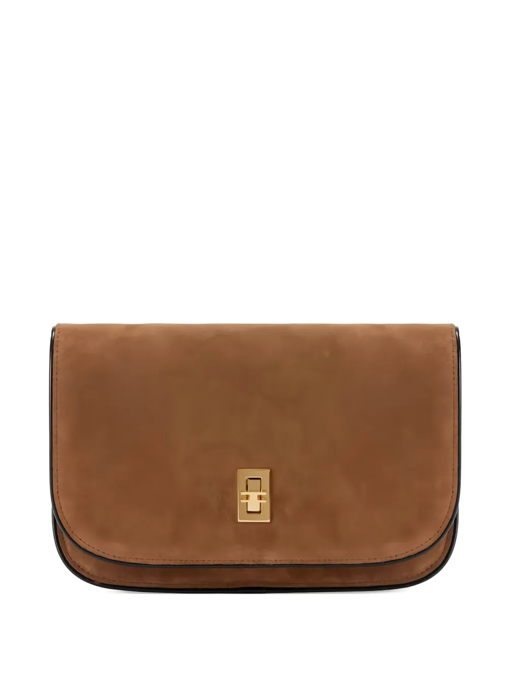 

Сумка через плечо из замши с цепочным ремешком Elisabetta Franchi, коричневый