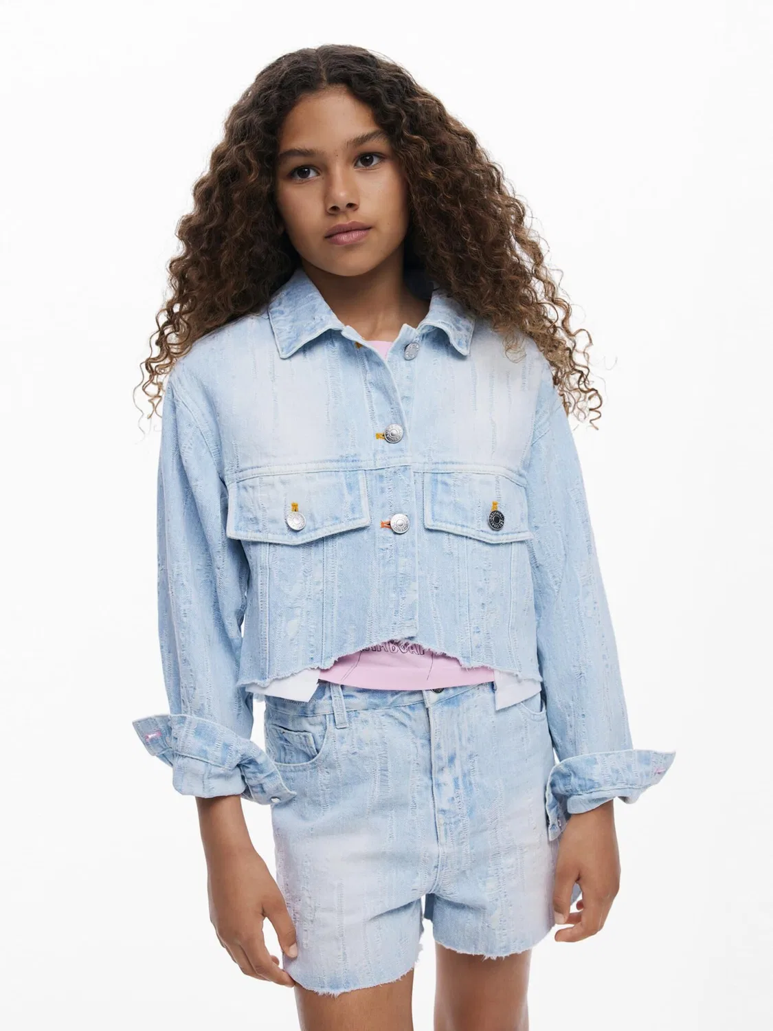 Куртка Desigual Between-Season из синего джинсового материала — фото 3