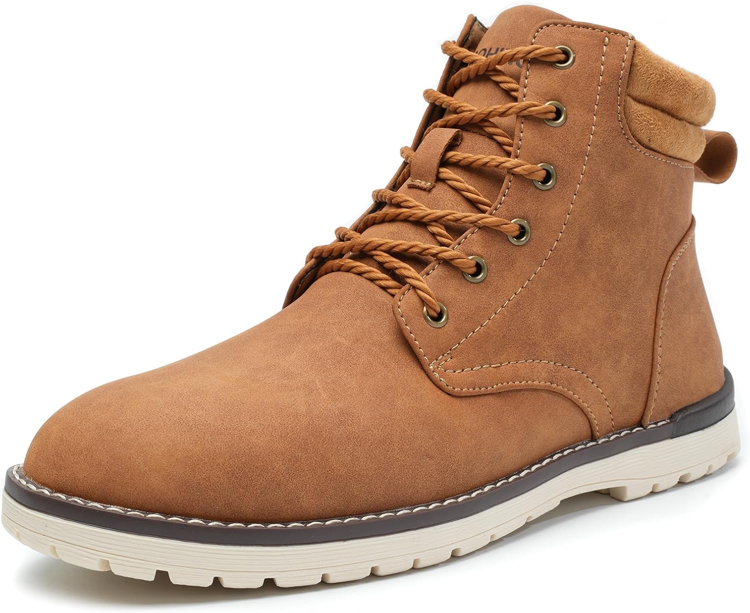 

Мужские классические повседневные ботинки Чукка с шнуровкой, дезертные ботинки до щиколотки для походов Gsohino, коричневый