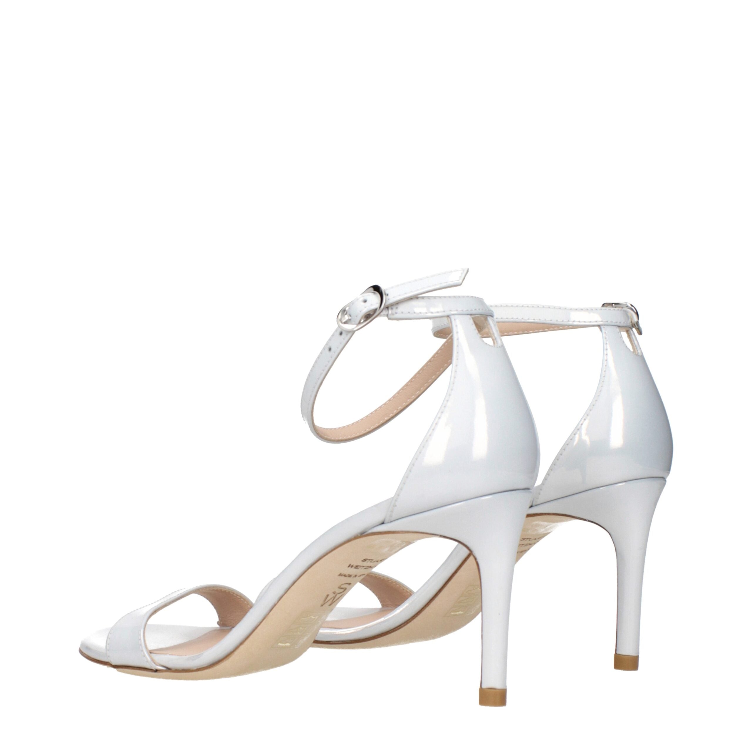 Стюарт Вайцман Кожаные туфли-лодочки на шпильке Женские сандалии Stuart Weitzman, белый — фото 4