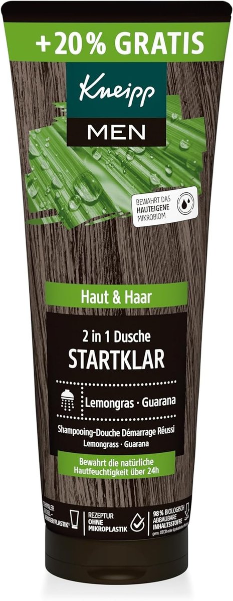 

Мужской гель для душа Kneipp Men Startklar 2 в 1 200 мл