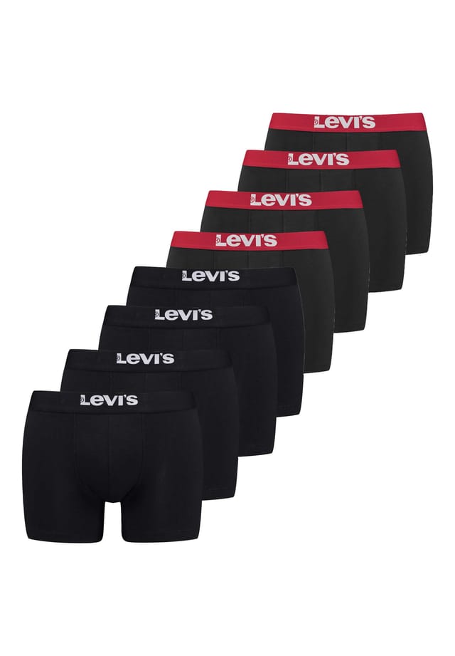 

Боксеры упаковка из 8 штук - трусы-боксеры с логотипом хлопок стрейч Levi'S, мультиколор