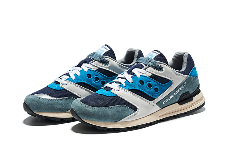 Кроссовки saucony Courageous OG 'Grey Royal', серый — фото 3