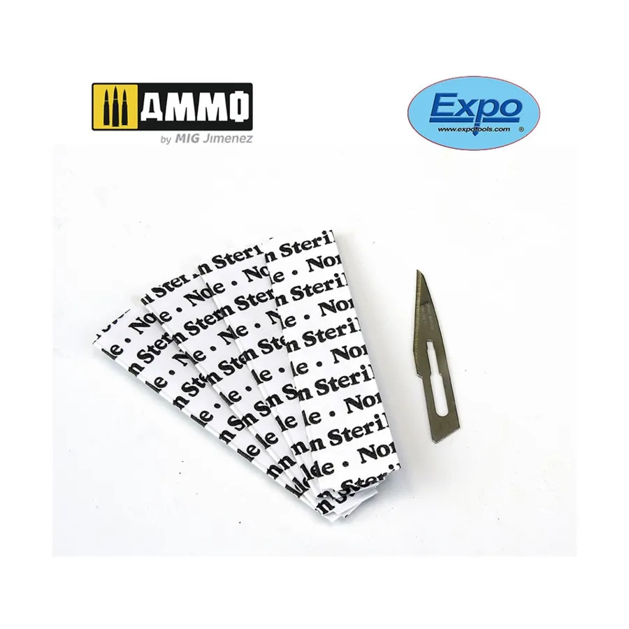 

Лезвие хирургического скальпеля № 11 – нестерильное (5), Expo Modelling Supplies