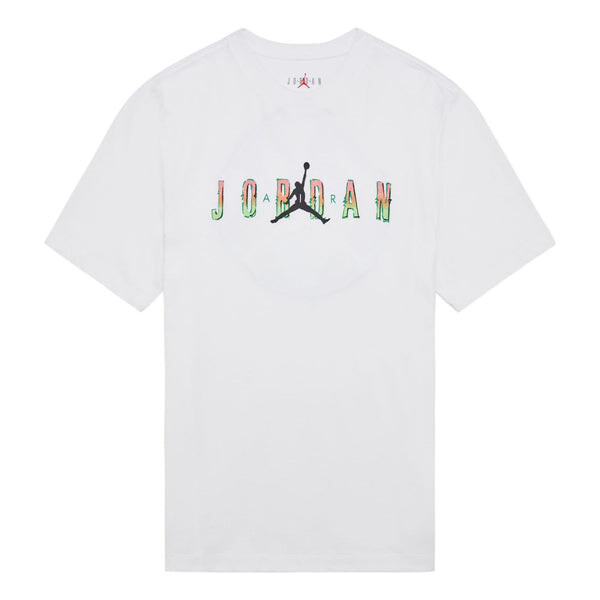 

Футболка Air Jordan DNA Printing Alphabet Large Logo Short Sleeve White, белый