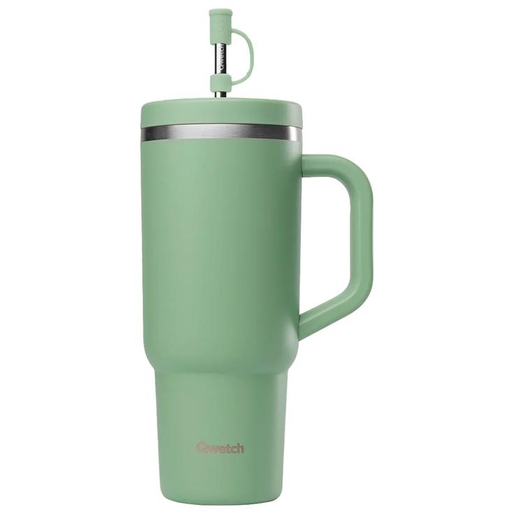 

Кружка дорожная 900 мл матово-зеленая тилеул Qwetch