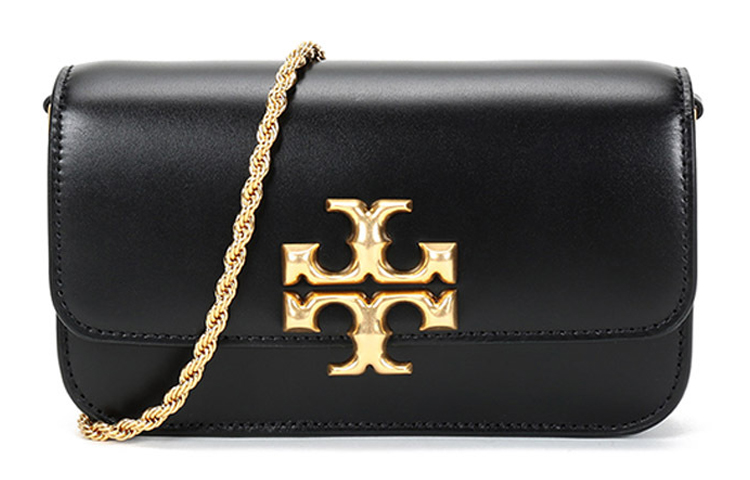 

TORY BURCH Кожаная сумка через плечо Cow Leather Crossbody Bag для женщин, черная