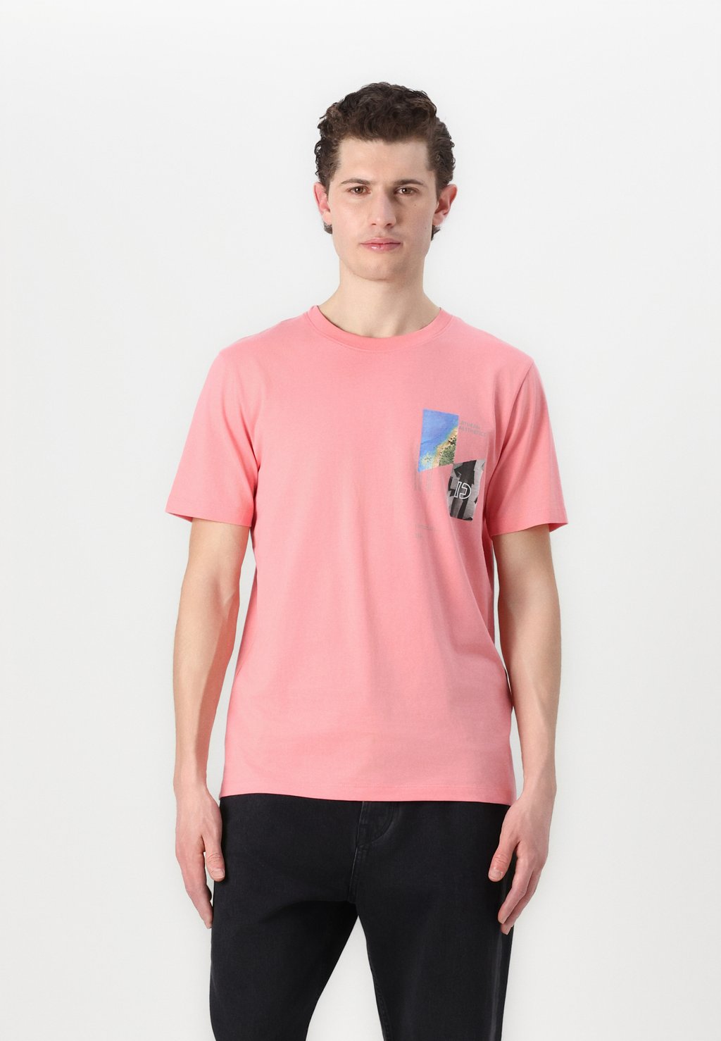 

Футболка с принтом TOM TAILOR DENIM, цвет Peach Pink