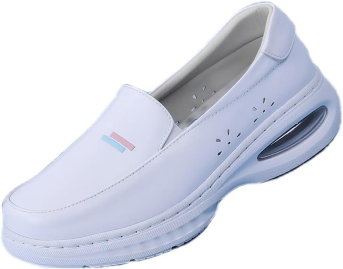 

Кожаные водонепроницаемые туфли с противоскользящей подошвой для мужчин и женщин, маслостойкие слипоны-лоферы для шеф-поваров, кухни, ресторанов и сферы общественного питания, удобные и прочные кроссовки для ношения весь день Crossbaby, 2