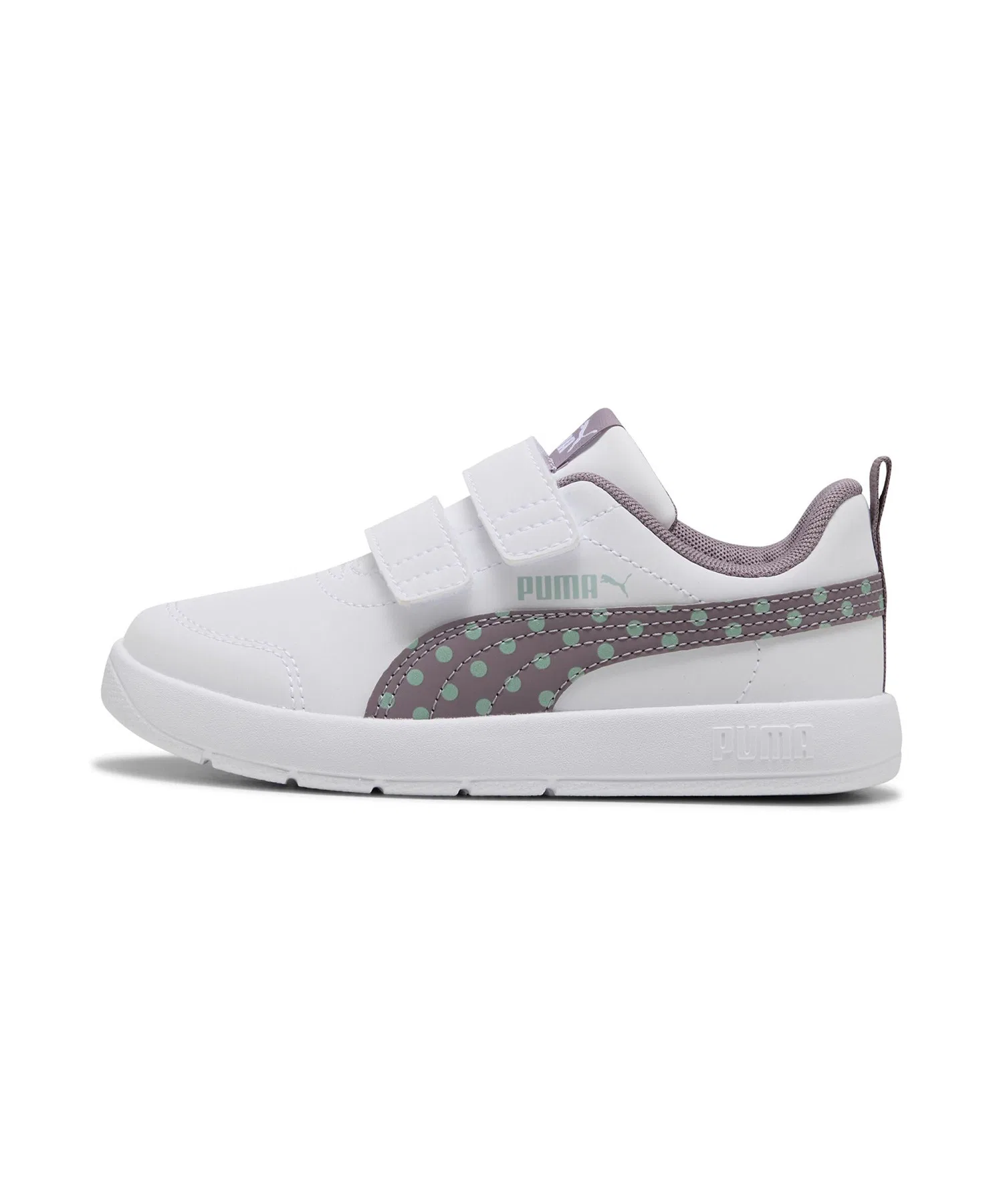 Детские кроссовки PUMA Courtflex V3 Dotty V PS синие — фото 2