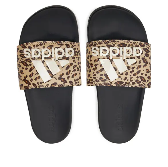 Тапочки adilette comfort slides Adidas, черный — фото 2