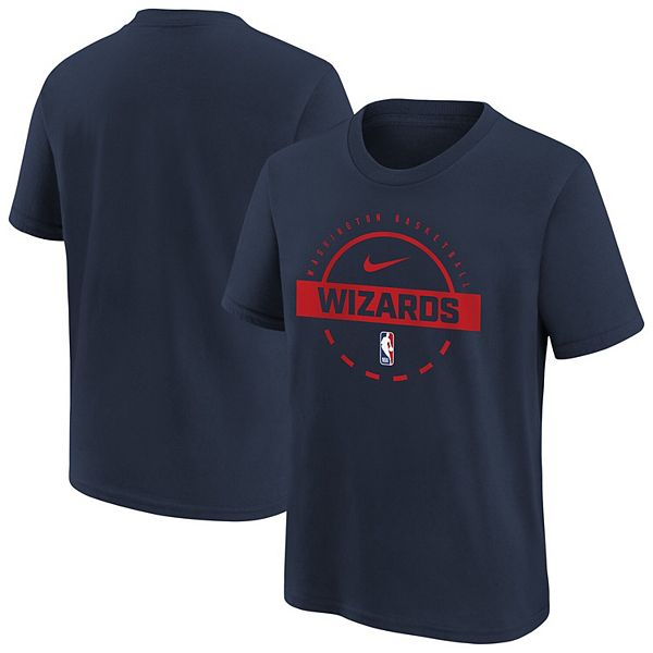 

Футболка для тренировок Youth navy washington wizards Nike