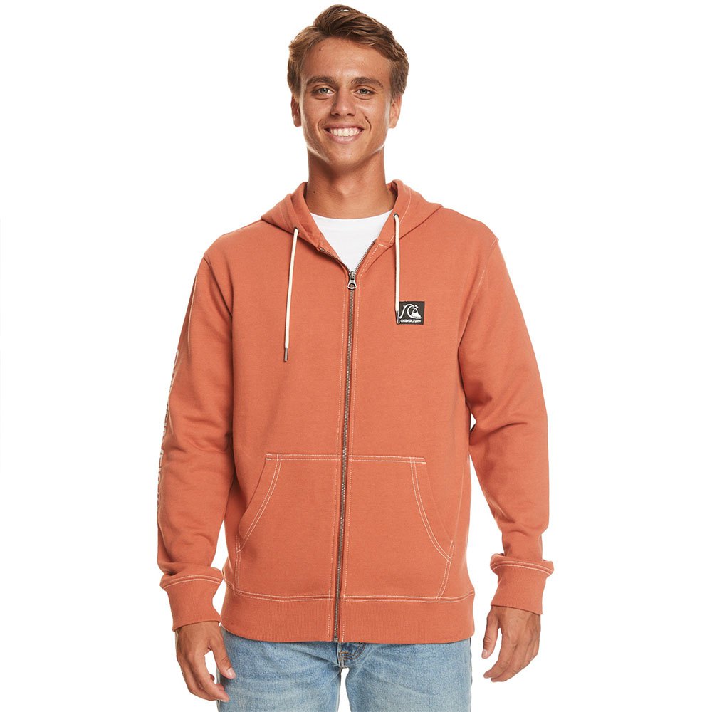 

Толстовка Quiksilver The Original Fz Hood Full Zip, оранжевый