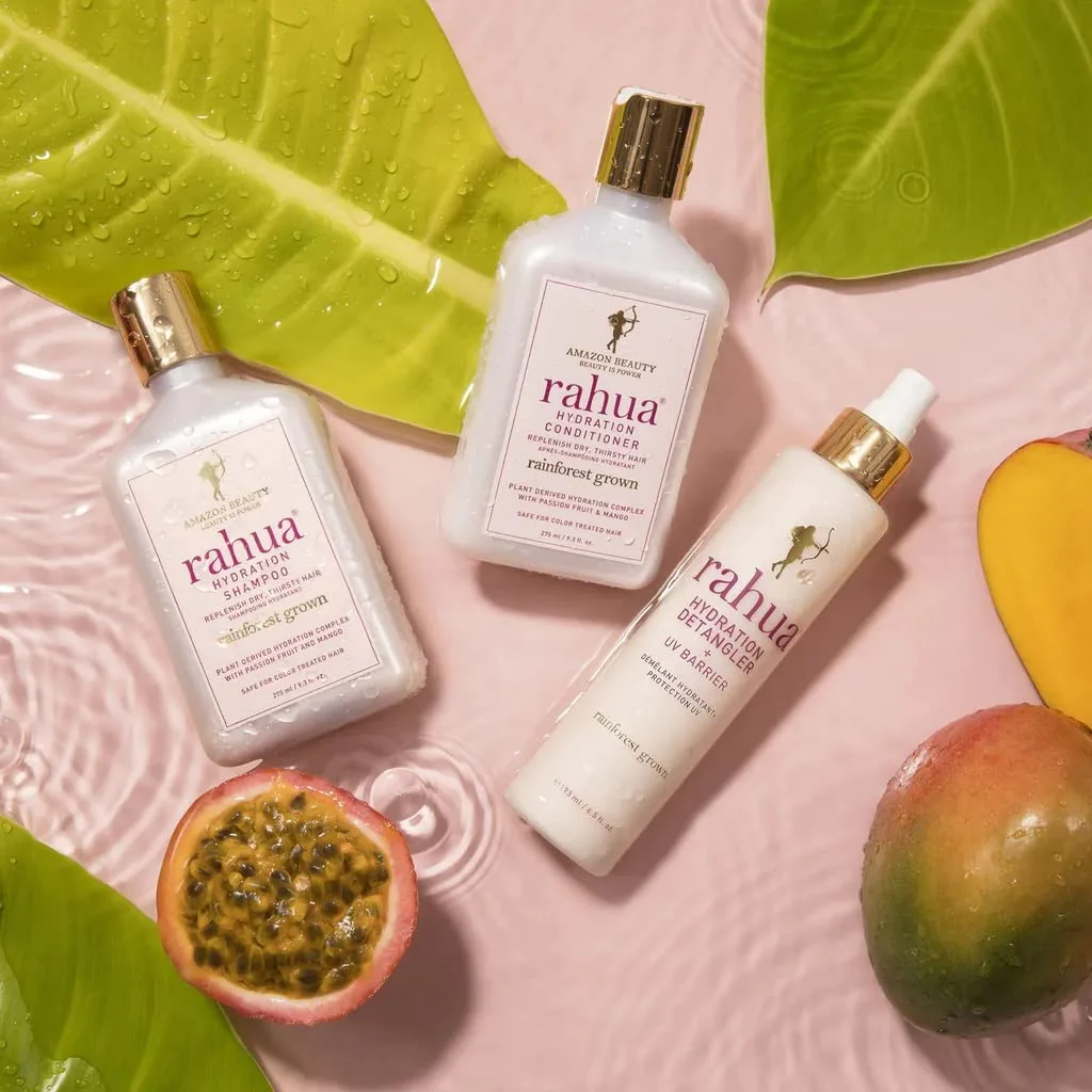 Rahua Hydration Detangling Rituals, кондиционер-распутыватель с UV-защитой 192 мл, шампунь для увлажнения 275 мл, кондиционер для увлажнения 275 мл, набор для ухода за волосами для женщин и мужчин — фото 4