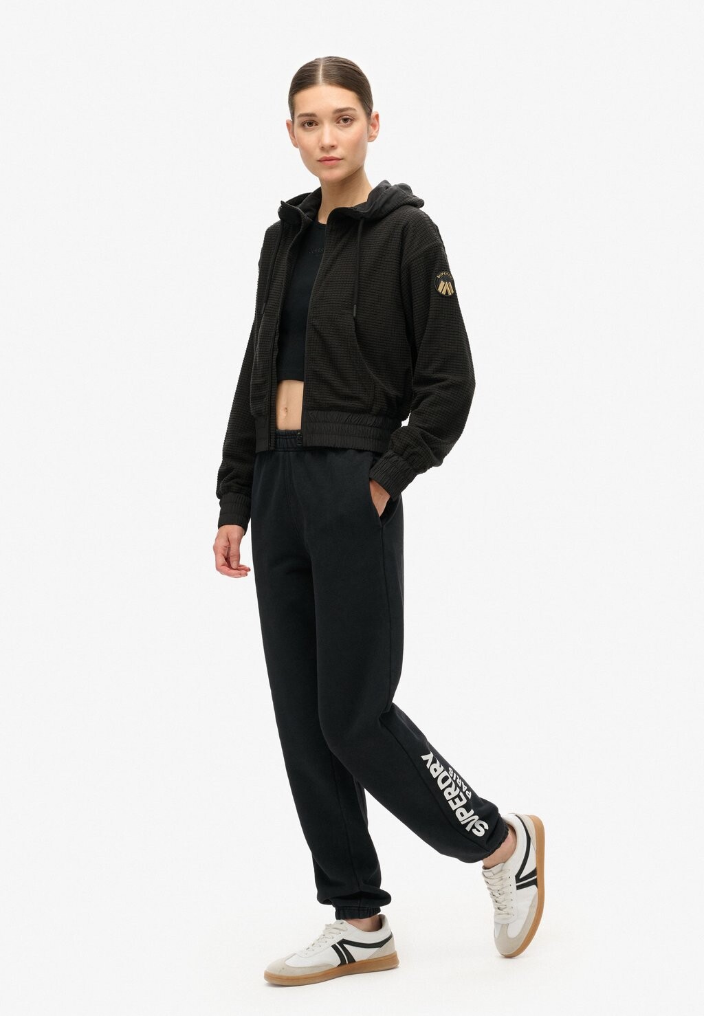 

Флисовая куртка SPORT TECH GRID Superdry, черный
