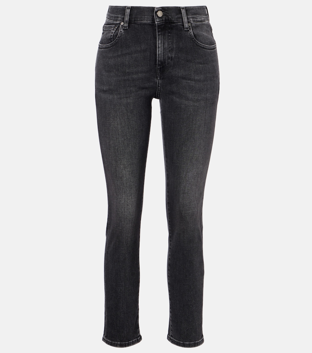 

Укороченные джинсы со средней посадкой AG Jeans, Charcoal
