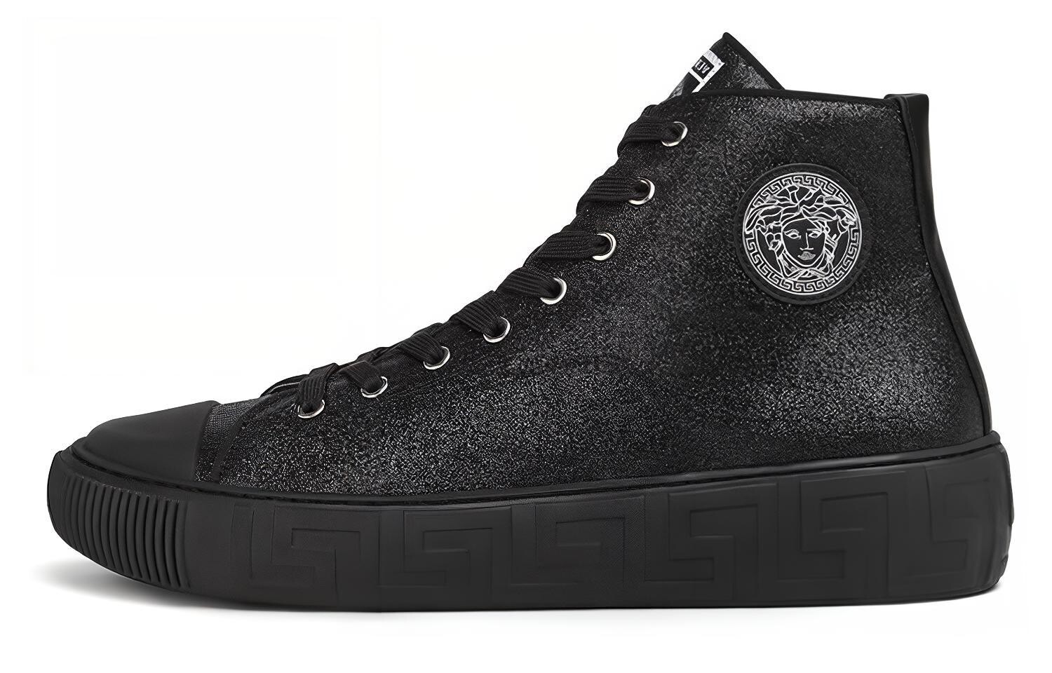 

Кроссовки Versace Greca High La Greca Print, черный