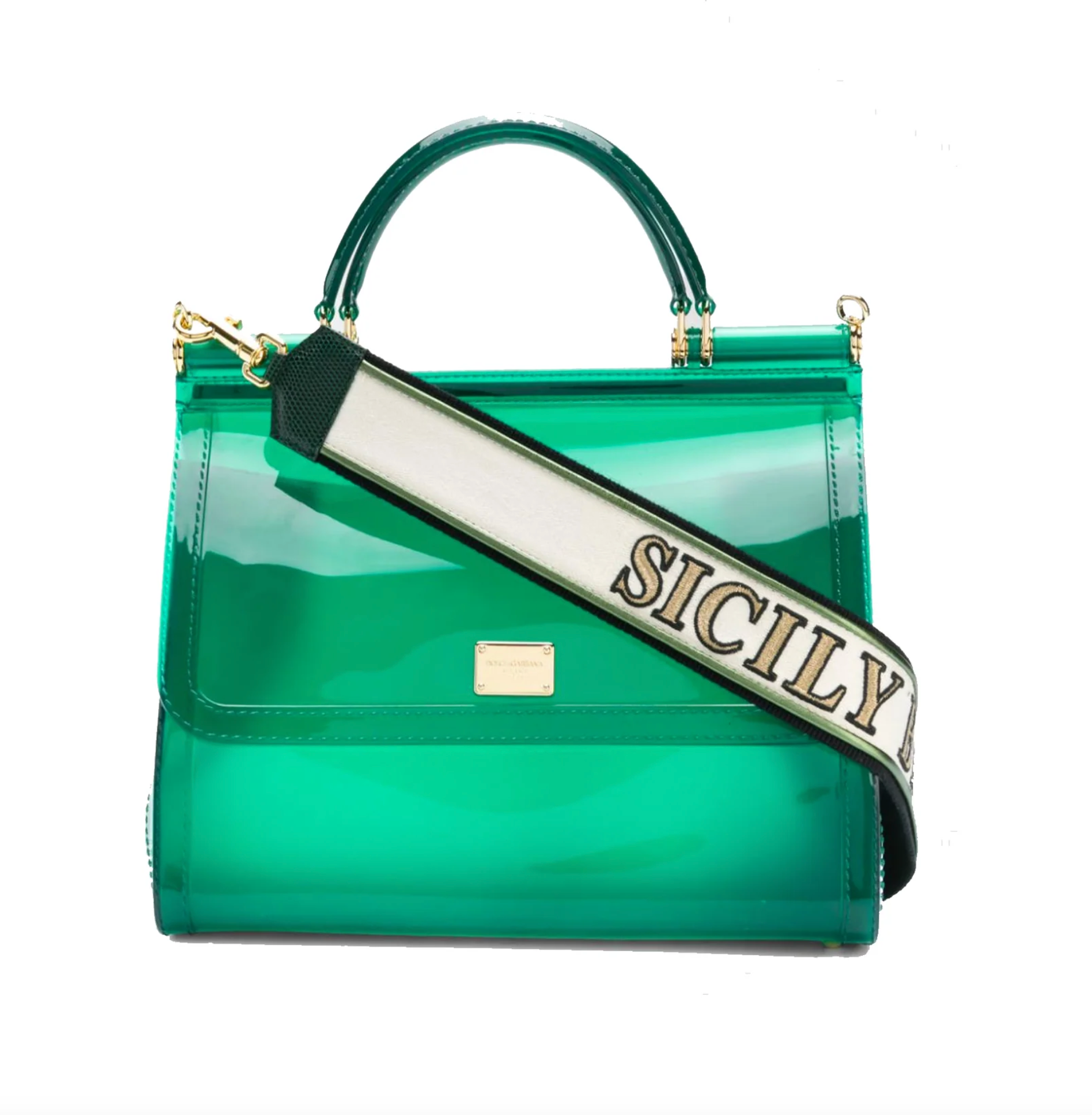 

Элегантная сумка через плечо Sicilian Green Dolce & Gabbana, зеленый