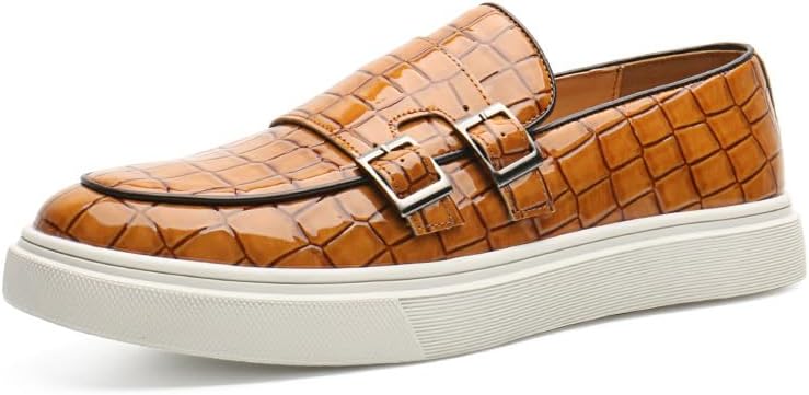 

Мужские кожаные лоферы на платформе с монетницей, мягкие и удобные, с круглым носком, без шнурков, повседневная деловая обувь Rzdysq, желтый