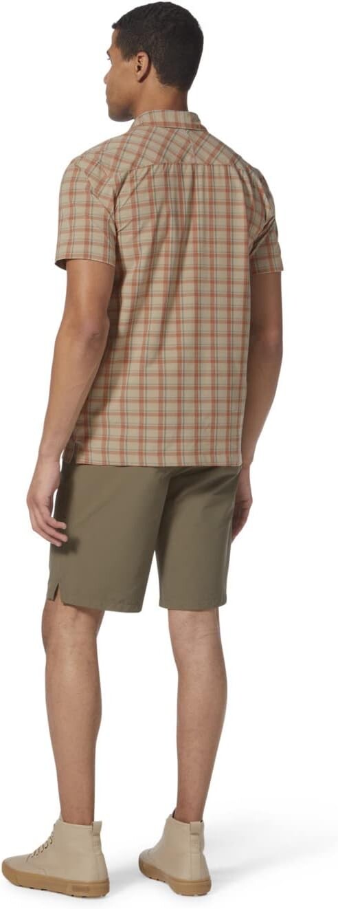 

Рубашка Royal Robbins Amp Lite Plaid Short Sleeve, цвет Khaki Cloverdale Plaid