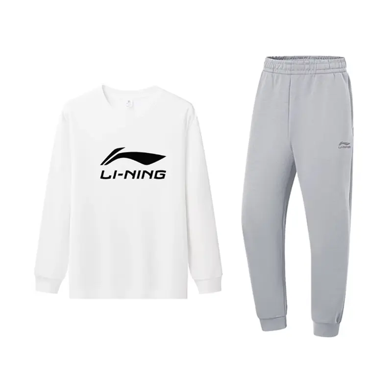 

Li-Ning Casual Sportswear Unisex, set (белый long-sleeved shirt+geologic серый pants)